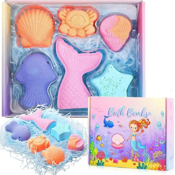 Bathing Ball Gifts Cute Gift Set Of Bath Salt Balls Lightweight And Convenient 6pcs Set Natural Ingredients Moisturizing ball 240621