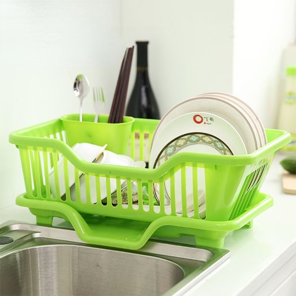Dish Racks Drying Drainer for Bowl Tableware Drain Storage Holder Kitchen Organizer Dinnerware Over Sink 230111