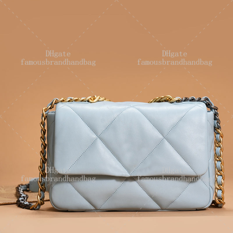 Designer Handbag Lambskin 19 Bag 20A Mirror Quality Crossbody Designer Bag Women Genuine Leather Flap Bag Luxury Chain Shoulder Bag With Box C012