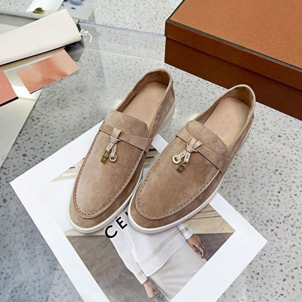 Dress Designers men Shoes for Womens Loafers Top Quality Cashmere Leather Tassels High Elastic Beef Tendon Bottom Casual Flat Heel Soft Sole