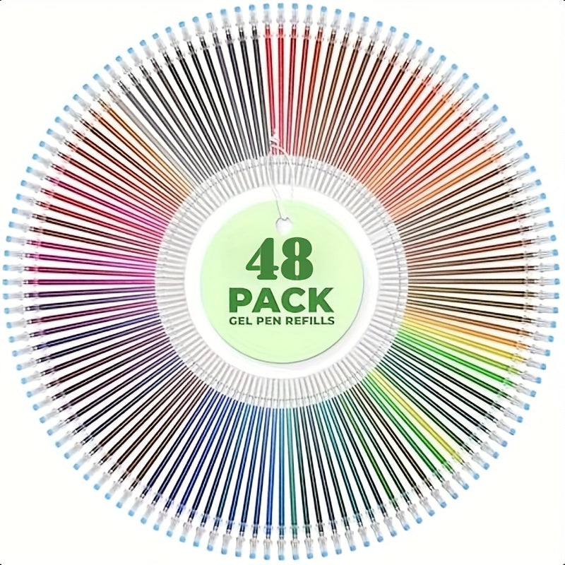 TEMU 100pcs Gel Pen - Glitter Gel Pens For Painting, Metallic Gel Pens For Painting, Chalk Gel Pens For Colored Painting, Fluorescent Neutral Gel