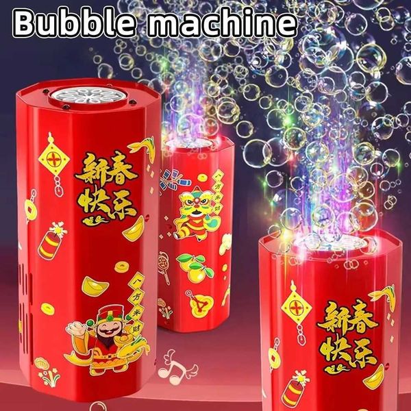 New plastic bubble machine automatic red bubble blower electronic fireworks machine wedding X250125