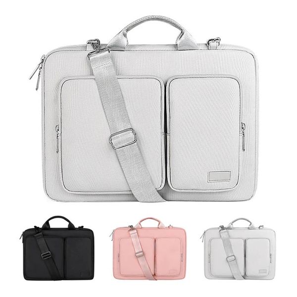 13.3-14-15.6-16 Inch Women Shockproof Laptop Bag Notebook Case Sleeve For Macbook Air Pro Hp13 15 Business Shoulder Briefcase 240601