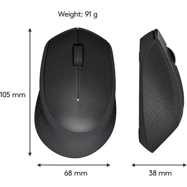 M330 Silent Wireless Mouse 2.4GHz USB 1600DPI Optical Mice For Office Home Using PC Laptop Gamer Have With Retail Packaging Dropshipping