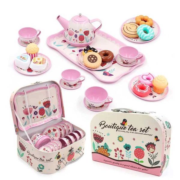 DIY simulation game toy simulation tea set desktop software game home kitchen afternoon tea game childrens toy gift W241119