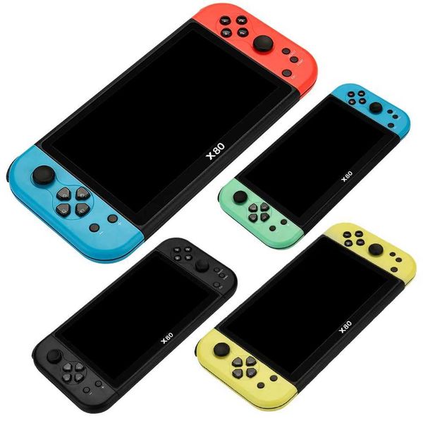 Retro Video Game Console Player 7inch TFT Sn Mini Arcade Video Games USB Charging Wireless Game hine for Boys GirlsC250212