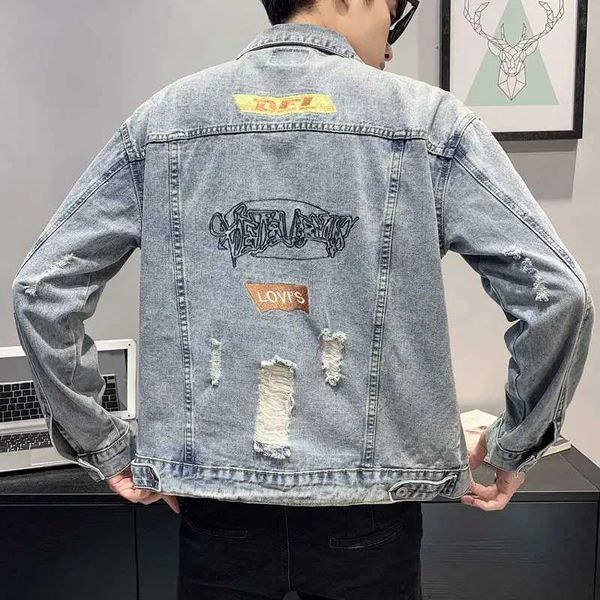 Men&#039;s Jackets Mens Denim Jacket Korean Popular Clothes Male Jean Coats Casual Autumn Winter Outerwear Fashion Original In Lowest Price