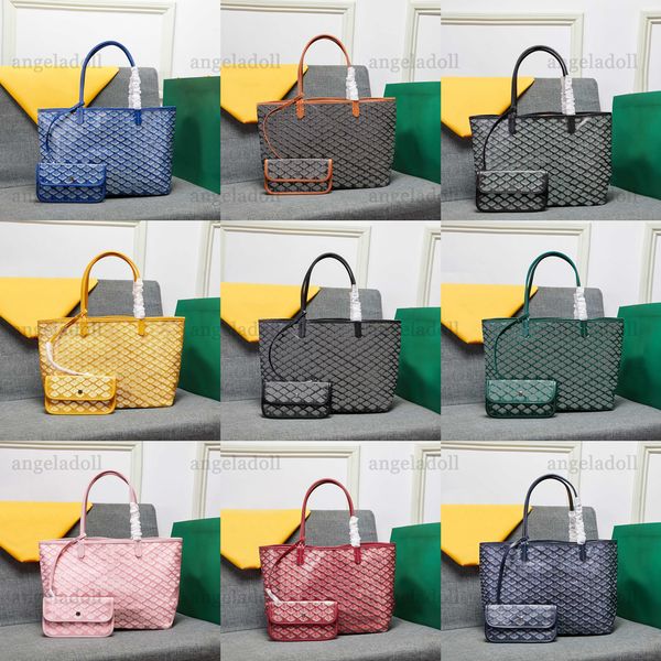 10A Mirror Quality Luxury Designers Bag Large Quilted Canvas Tote Real Leather Shopping Bag Black Handle Handbag Small Coin Purse Vintage Sh