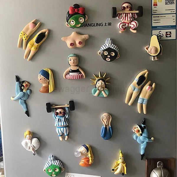Three-dimensional 3D Personality Creative Refrigerator Magnets Cute Magnets Home DecorXJ240809