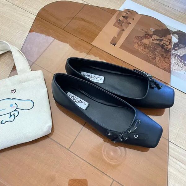 New sandals Round-toe Mary Jane shoes Sequined Ballet flats with strap loafers for women slip on flats shoes Luxury designer shoes Evening V