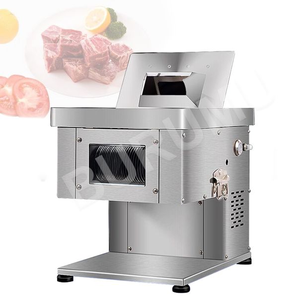 Industrial Bacon Ham Meat Slice Cutter Machine High Power Fast Cutting Equipment
