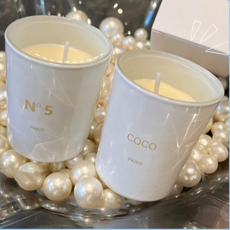 Designer Scented Candle no 5 Candles Romantic Dating Atmosphere Bath Aromatherapy Birthday New Year Christmas Gift coco Incense