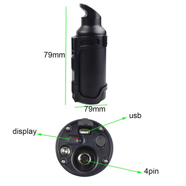 Water Bottle battery 24V 36V 10.5Ah 7Ah 250W 350W DIY Bafang BTF140 Nace eBikes Down Tube Battery
