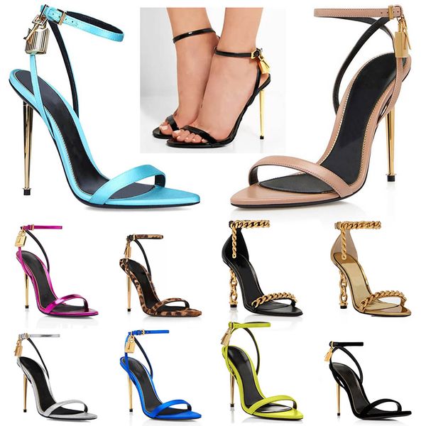 TOMFOR Dress Shoes Designer Heels Sandal Woman Womens 10 CM High Heel Stiletto Genuine Leather Womandress Whitedress Promdress Point Toe Loa