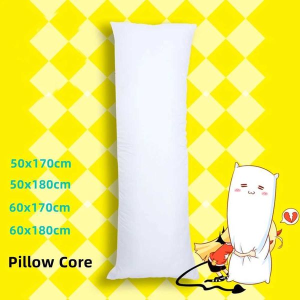 Dakimakura Long Pillow Hug 60x180cm 60x170cm 50x180cm Bed Mat White Sleep Pillowcase Pillow Core Y240930