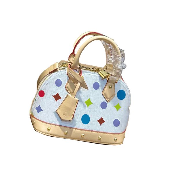 CoLorful Shell Rivet luxury Designer Bag Handbag Tote Bag High Quality Shoulder Purses Leather Cross Body Women Bag Valise Pouch