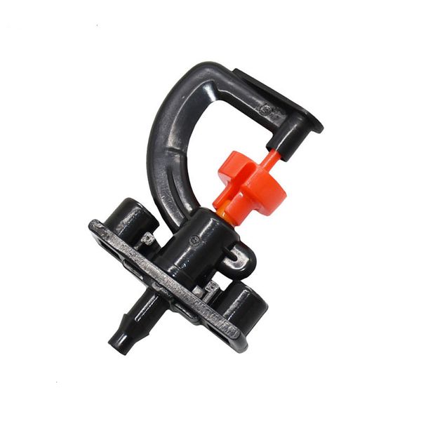 Watering Equipments 360 Degree Rotating Sprinkler Nozzle Greenhouse Drip Irrigation G Type Suspension Nozzle Micro Sprinkler 1-4 hose 100Pcs