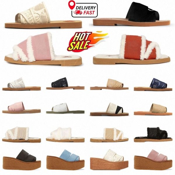 Designer Sandals Woman Slides Slippers Woody Flat Mule youth girls Platform Womens Home Slipper Summer Sandels Sliders Beach Shoes Flip Flop