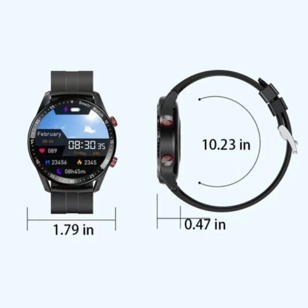 Smartwatch Full Touch Screen Round Screen Smartwatch Multi-functional Men&#039;s Leisure Sports Watch Smart Bracelet