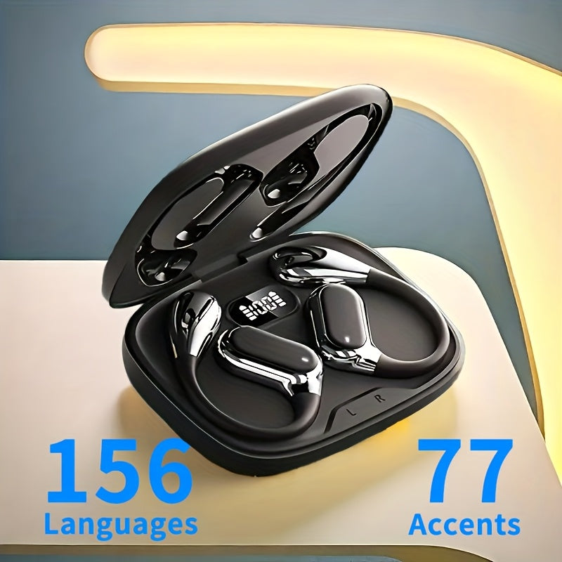 TEMU Ai Language Translation Earbuds Real Time, 3-in-1 Ai Translator Earbuds, 5.4 Wireless Headphones, 156 Languages Translation For Ios And