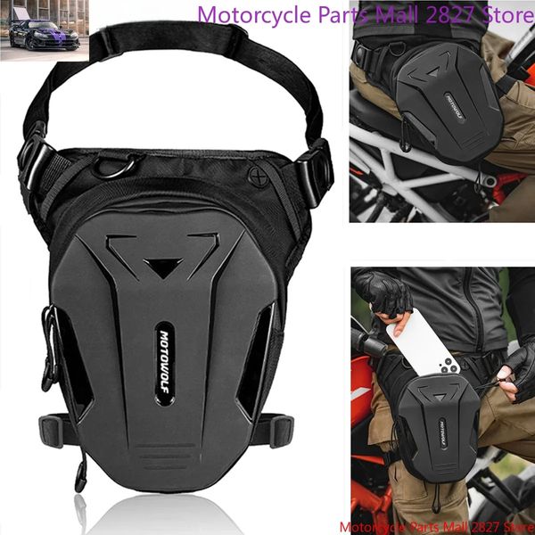 Waterproof Motorcycle Drop Leg Bag For Men Women Outdoor Riding Cycling Tactical Travel Waist Bag Fanny Pack Hip Belt Bum Bag 241212
