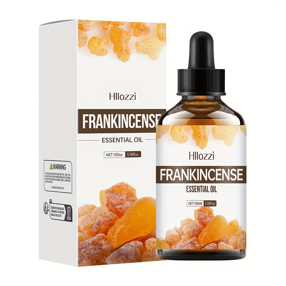 TEMU Hllozzi Frankincense Essential Oil - 100%, Oil For Skincare, Hair Care, Diy Candles & Soap Making, Therapeutic Benefits, High-quality Liquid