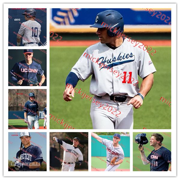 George Springer Erik Stock Casey Dana Connecticut Baseball Jersey Ben Huber David Smith Zach Bushling Bryan Padilla Anthony Kay Nick Ahmed U