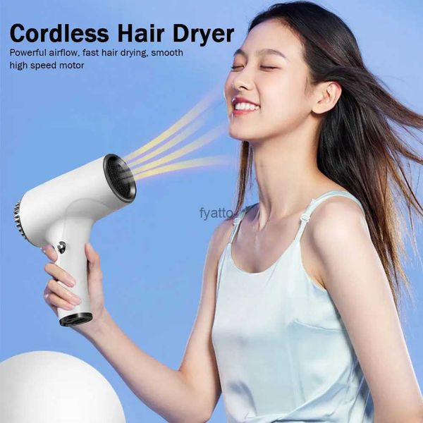 Other Appliances Hair Dryers Cordless Blow Dryer Portable Anion 2600mah 40-500W USB Rechargeable Powerful 2 Gears for Household Travel Salon