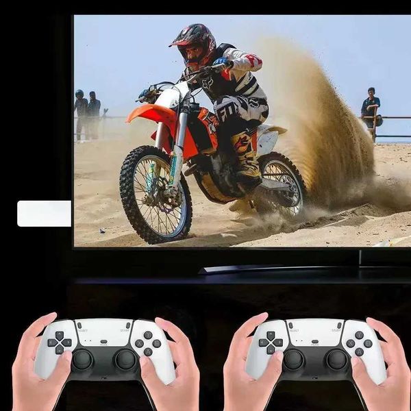 M15 Game Stick Mini TV Handheld Game Classic 4K Retro Game Wireless Controllers HD Output Gaming Consola for PS1 Arcade Z241031
