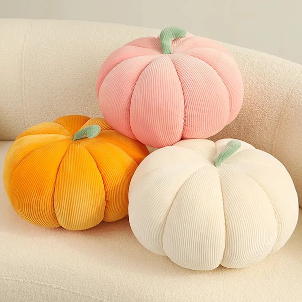 Plush Dolls 20cm Kawai Nordic Halloween Pumpkin Toy Soft Plant Fill Doll Holiday Prop Decoration Childrens Throwing Pillow 231115