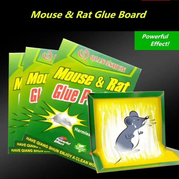 1pcs Mouse Glue Trap Mice Board Sticky High Effective Rodent Rat Snake Bugs Catcher Pest Control Reject Non-toxic Eco-friendly