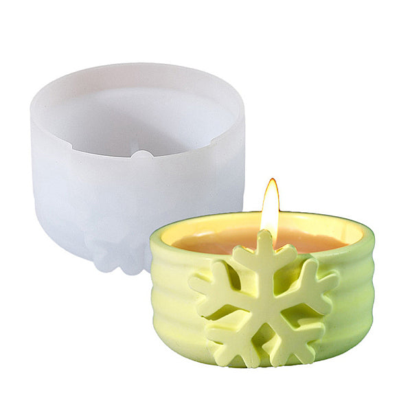 Christmas Theme DIY Silicone Candle Holders Molds