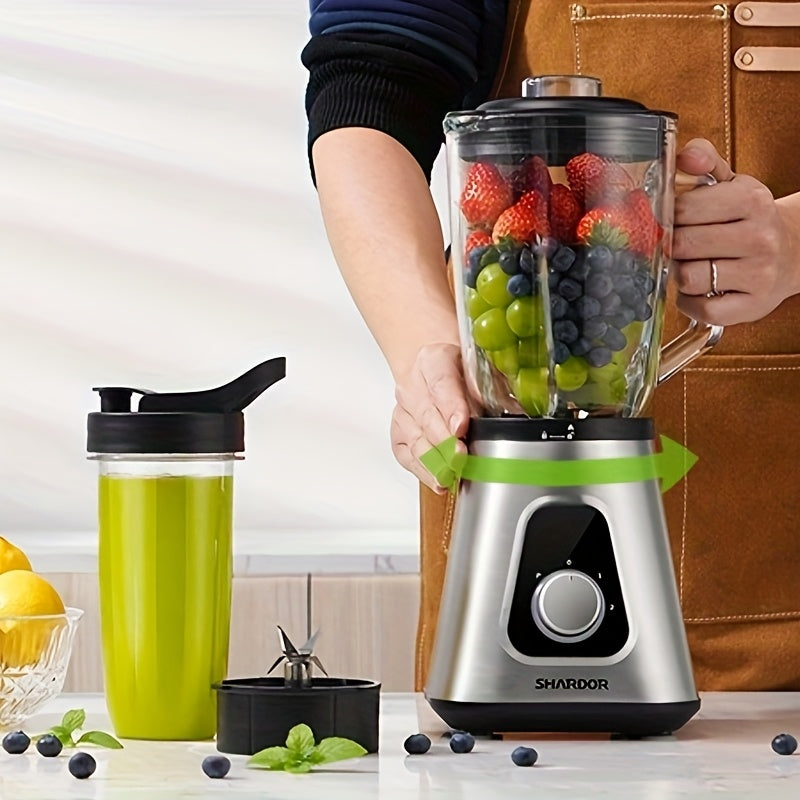 TEMU 1200w Commercial Mixers Blender For Shakes And Smoothies, 52oz Countertop Blender & 22oz Combo Commercial Drink Mixers