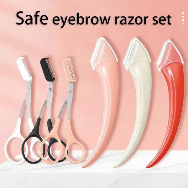 Safe Crescent Eyebrow Razor ro Ml Razor Eyebrow Shaver For Hair Removal Shaving Valla Scissors With CbT250120