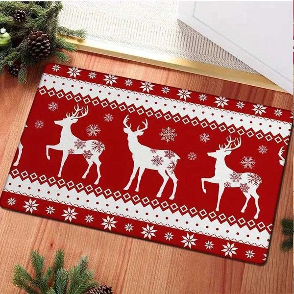 Rena de Natal Bem -vindo ao Home Decoration Kitchen Floor Bedroom Holloway Varapete Decoração de Natal X241024