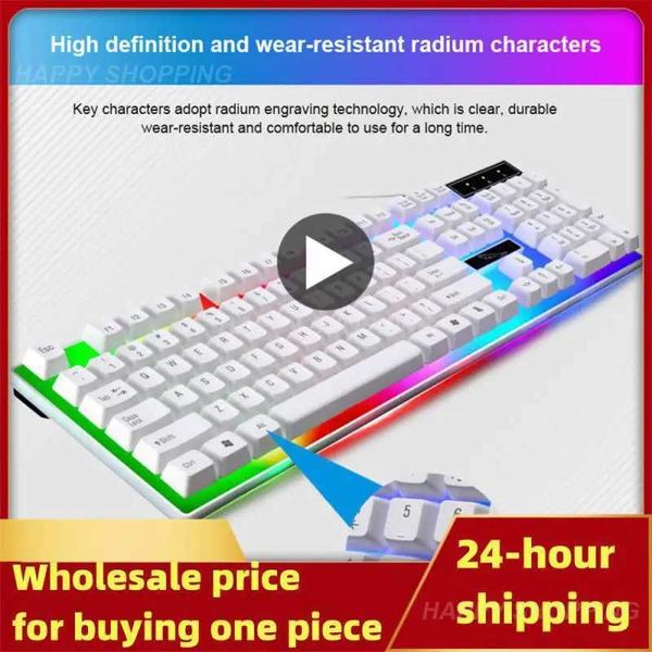 Redragon Keyboard and Mouse Kit K552-RGB-BA Mechanical Gaming Keyboard and Mouse Combination Line RGB LED 60% Suitable for Windows PC Game C