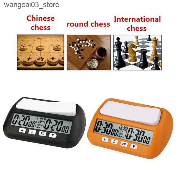 Board Games Professional Chess Clock Compact Digital Watch Count Up Down Timer Board Game Stopwatch Bonus Competition Hour Meter L240910 L09