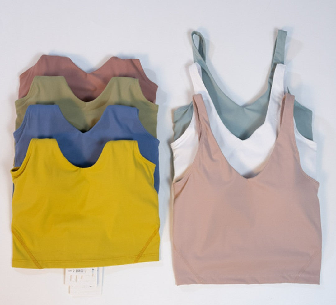 womens sports bra align yoga vest tank top lingerie high impact sports underwear fitness seamless top gym active wear yoga workout vest sports tops