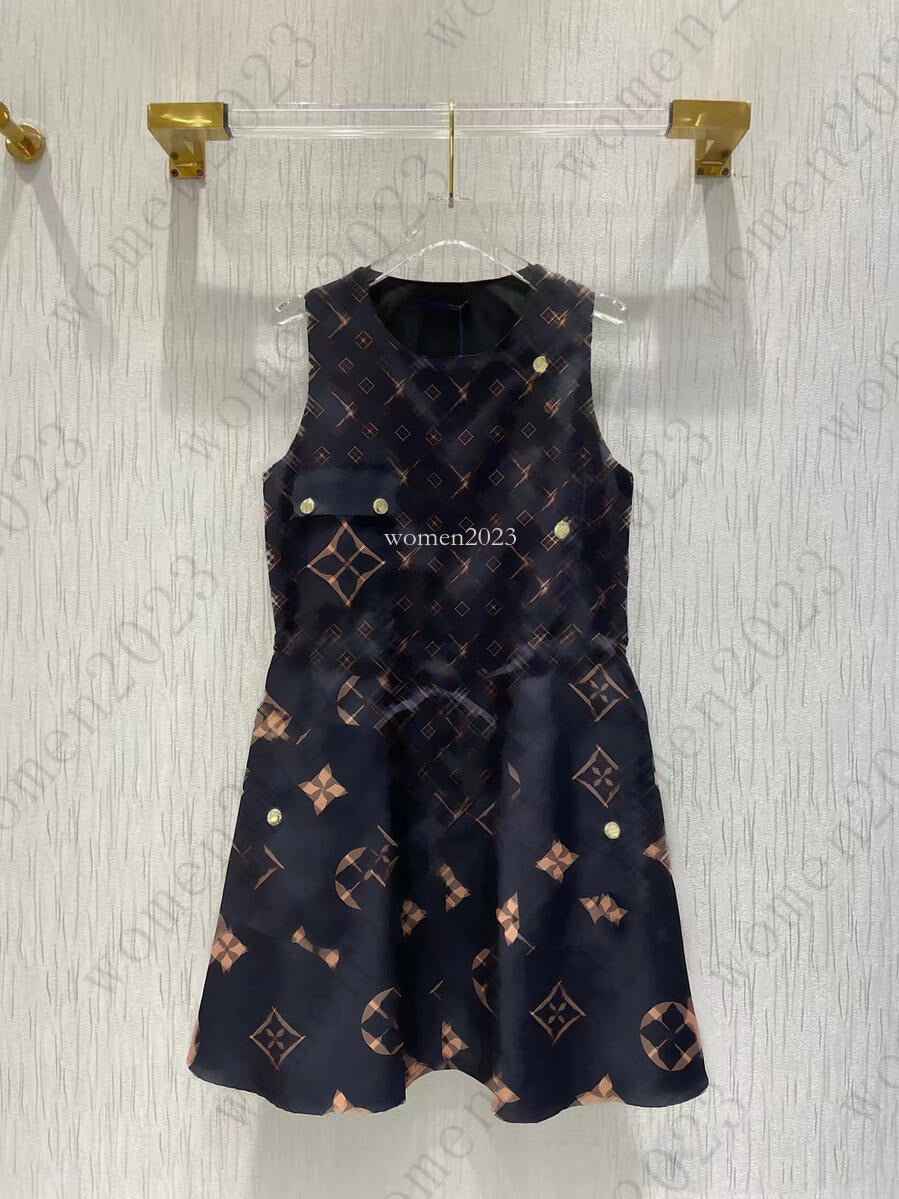 brand women dress Designer skirt women dresses Fashion Logo vest dress casual drawstring waist skirts vacation sleeveless dress Feb 14