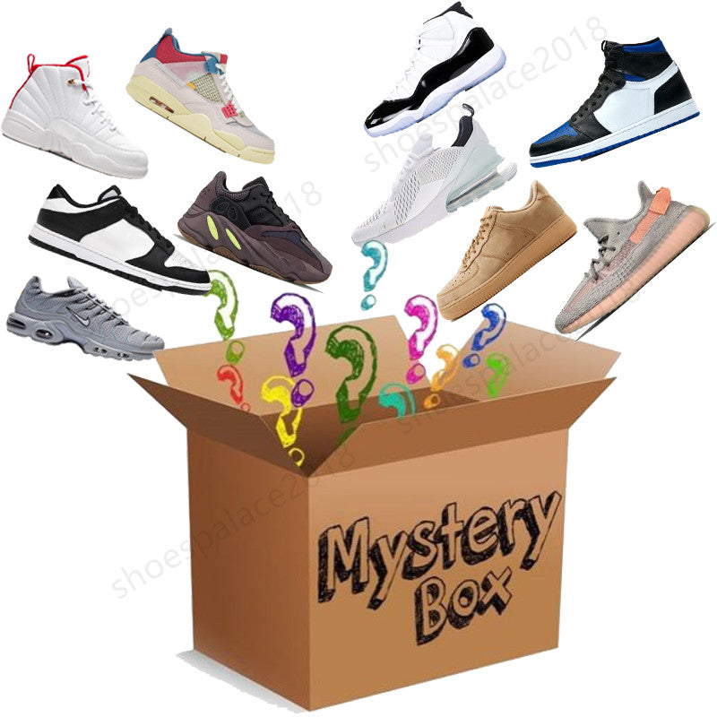 Mystery Box Luxury Brand Casual Shoes Women Men White Sneakers Mens Daily Lifestyle Skateboarding Shoe Trendy Platform Walking Trainers Black Chauss