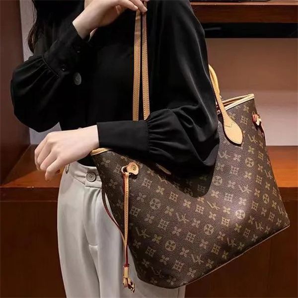 Designer Bags Women Chessboard Pattern Handbag Fashion Totes Leather Shoulder Bags Leisure Versatile High Capacity Composite Flower Shopping