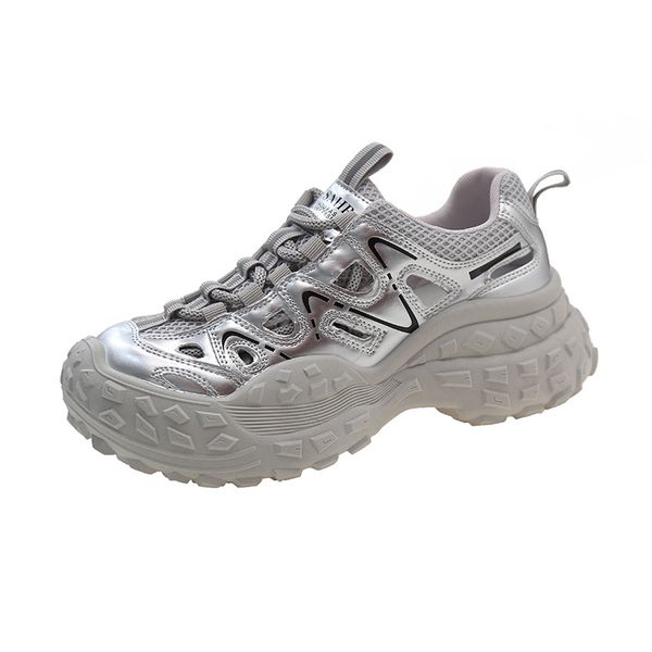 breathable dad shoes for women, new tire soles for summer 2024, casual and versatile, popular