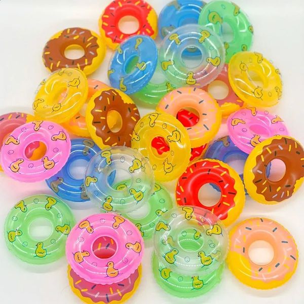 20PCS inflatable mini swimming rings water games ring toys neighborhood childrens donuts 250113