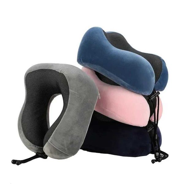 Soft Travel Pillow U Shaped Travel Healthcare Memory Foam Neck Cervical Airplane Pillow Neck CushionXJ240822