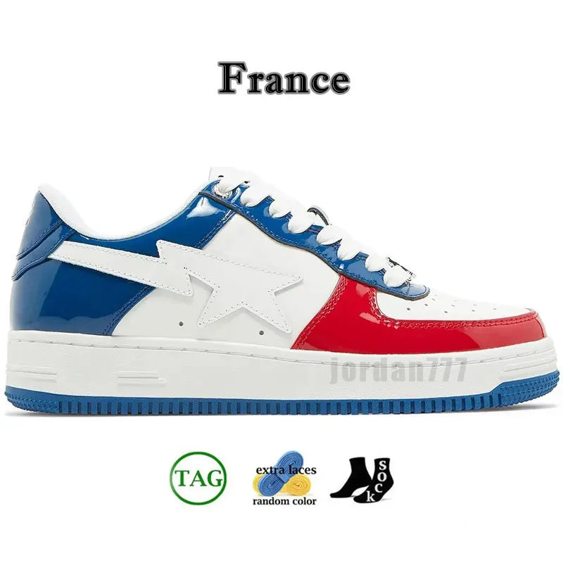 2024 Designer Hip hop-Rock Casual Shoes Factory Skateboarding Sneakers Low for men Patent Leather Black White Sports Star Trainers Y2K