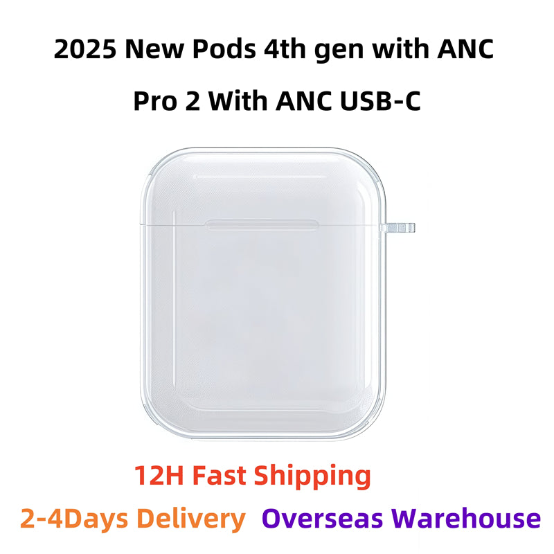 2025 New For Apple AirPods 4 AirPods pro 2 3rd Headphone Accessories Silicone Protective Headphone Cover Headphone Silicone Wireless Charging Box TP