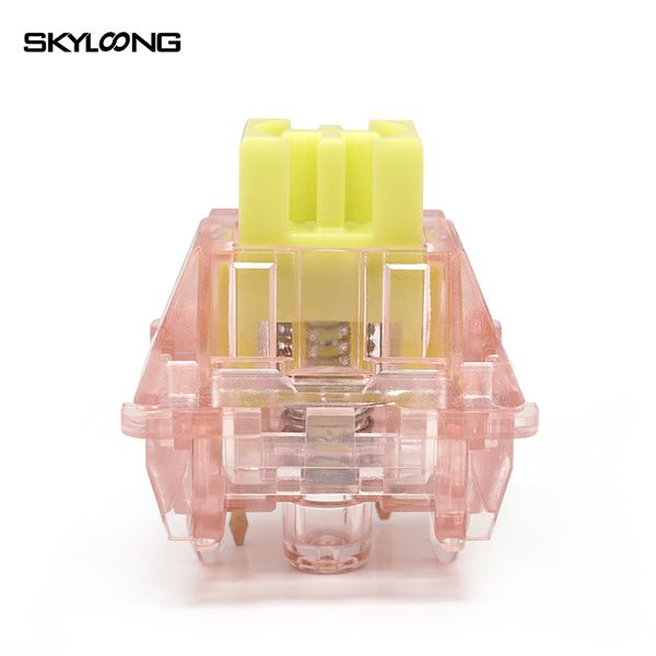 SKYLOONG Glacier Silent Switch Clove CuCl2 Silver Chocolate Rose RGB Linear Mute Switches 5 PIN Hot Swap for Mechanical Keyboard