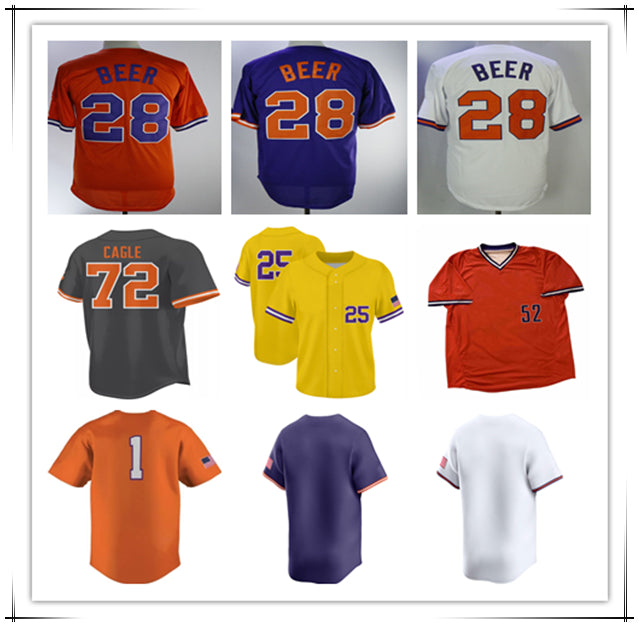 College Baseball Jerseys Cam Cannarella Dominic Listi Jarren Purify Luke Gaffney Jacob Jarrell Josh Paino Collin Priest Aidan Knaak Seth Beer B.J. B