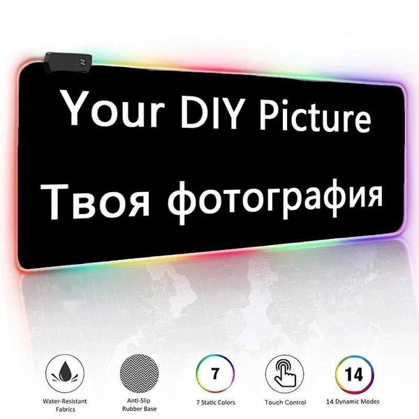 350x250x4mm DIY Cust Made RGB Mousepad Gaming Mouse Pad Large Mouse Pad Gamer LED Big Mouse Mat Cputer Carpet with BacklightT250121