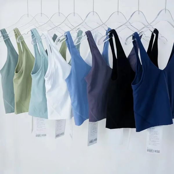 align tank Classic Popular Fitness Bra Butter Soft Women Sport Tank Gym Crop Yoga Vest Beauty Back Shockproof With Removable Chest Pad whole